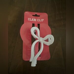 Bow hair clip white large hair claw hair clip women’s girls hair accessories new